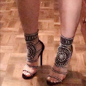 Gorgeous heels . Blinged our heels!!!